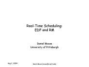 Real-Time Scheduling: EDF and RM