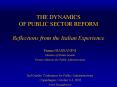 THE DYNAMICS OF PUBLIC SECTOR REFORM  Reflections from the Italian Experience PowerPoint PPT Presentation