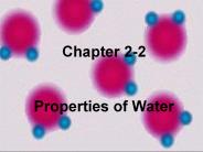 Chapter 2-2  Properties of Water