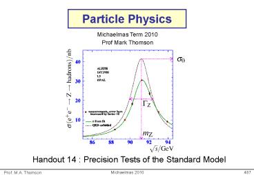 Particle Physics