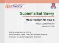 Supermarket Savvy PowerPoint PPT Presentation