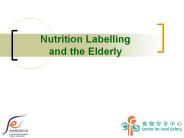 Nutrition Labelling and the Elderly