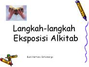 Langkah-langkah Eksposisi Alkitab