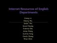 Internet Resources of English Departments PowerPoint PPT Presentation