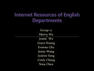 Internet Resources of English Departments