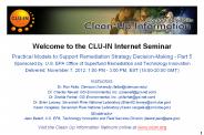 Welcome to the CLU-IN Internet Seminar