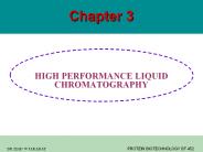 HIGH PERFORMANCE LIQUID CHROMATOGRAPHY