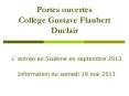 Portes ouvertes Coll PowerPoint PPT Presentation
