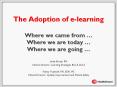The Adoption of e-learning Where we came from  PowerPoint PPT Presentation