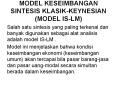 MODEL KESEIMBANGAN SINTESIS KLASIK-KEYNESIAN (MODEL IS-LM) PowerPoint PPT Presentation