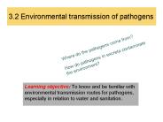 3.2 Environmental transmission of pathogens