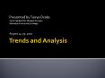 Trends and Analysis PowerPoint PPT Presentation