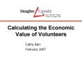 Calculating the Economic Value of Volunteers PowerPoint PPT Presentation
