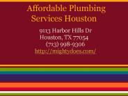 Affordable Plumbing Services Houston