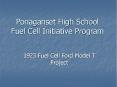 Ponaganset High School Fuel Cell Initiative Program PowerPoint PPT Presentation