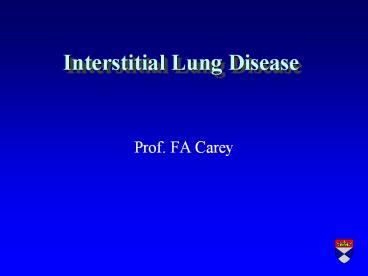 Interstitial Lung Disease
