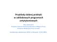 Przyklady dobrej praktyki w zakladowych programach antytytoniowych PowerPoint PPT Presentation