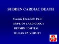 SUDDEN CARDIAC DEATH PowerPoint PPT Presentation