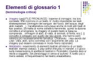 Elementi di glossario 1 (terminologia critica)