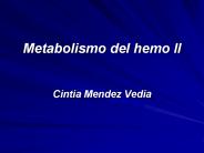 Metabolismo del hemo II