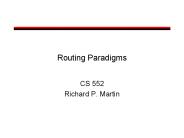 Routing Paradigms