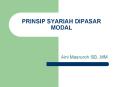 PRINSIP SYARIAH DIPASAR MODAL PowerPoint PPT Presentation