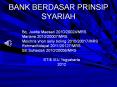 BANK BERDASAR PRINSIP SYARIAH PowerPoint PPT Presentation