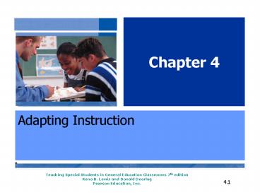 Teaching Special Students in General Education Classrooms 7th edition