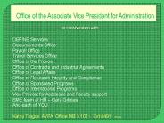 Office of the Associate Vice President for Administration