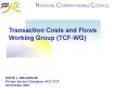Transaction Costs and Flows Working Group (TCF-WG) PowerPoint PPT Presentation