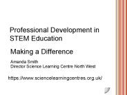 Professional Development in STEM Education