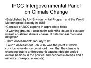 IPCC Intergovernmental Panel on Climate Change