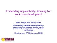 Embedding employability: learning for workforce development