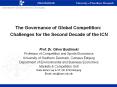 The Governance of Global Competition: Challenges for the Second Decade of the ICN PowerPoint PPT Presentation