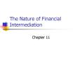 The Nature of Financial Intermediation PowerPoint PPT Presentation