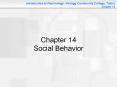 Chapter 14 Social Behavior PowerPoint PPT Presentation