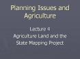 Planning Issues and Agriculture PowerPoint PPT Presentation
