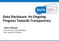 Data Disclosure: An Ongoing Progress Towards Transparency PowerPoint PPT Presentation