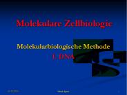 Molekulare Zellbiologie