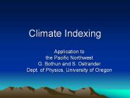 Climate Indexing