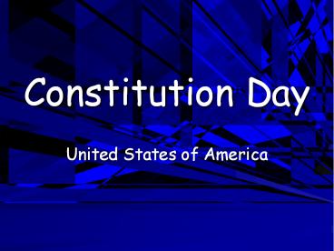 Constitution Day