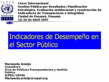 Indicadores de Desempe