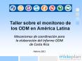 Taller sobre el monitoreo de los ODM en Am PowerPoint PPT Presentation