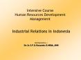 Intensive Course Human Resources Development Management PowerPoint PPT Presentation