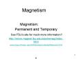 Magnetism PowerPoint PPT Presentation