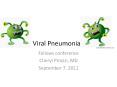 Viral Pneumonia PowerPoint PPT Presentation