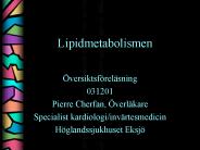 Lipidmetabolismen
