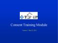 Consent Training Module PowerPoint PPT Presentation