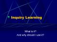 Inquiry Learning PowerPoint PPT Presentation