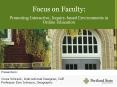 Focus on Faculty: Promoting Interactive, Inquiry-based Environments in Online Education PowerPoint PPT Presentation